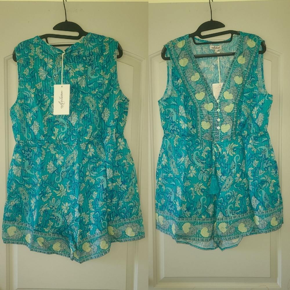 New Arnhem Aphrodite Romper Jade Green jumper L 12 - Picture 8 of 16